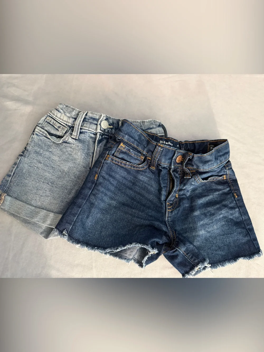 Old Navy Two-Tone Denim Cutoff Shorts